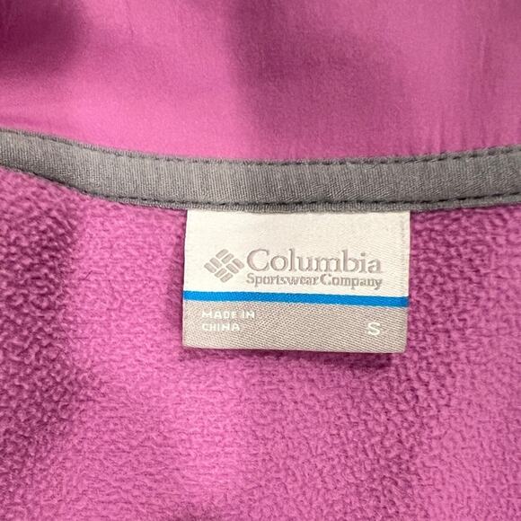 COLUMBIA WATER AND WIND RESISTANT JACKET LILAC SIZE S - Picture 5 of 7